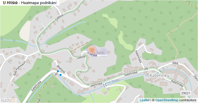 U Hřiště - mapa podnikání