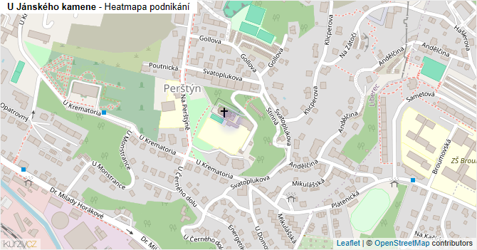 U Jánského kamene - mapa podnikání