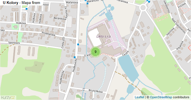 U Kolory - mapa firem