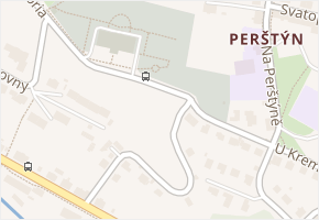 U Krematoria v obci Liberec - mapa ulice