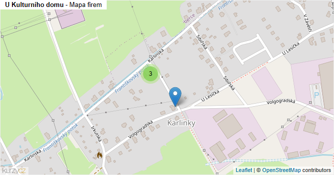 U Kulturního domu - mapa firem
