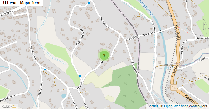 U Lesa - mapa firem