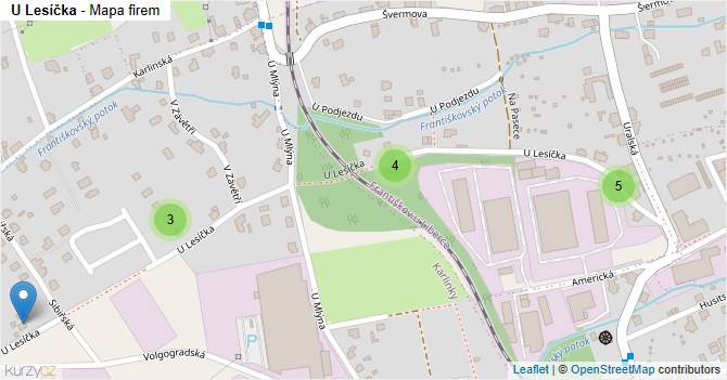 U Lesíčka - mapa firem