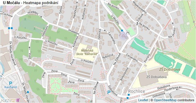 U Močálu - mapa podnikání