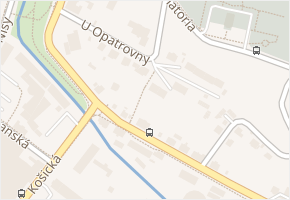 U Opatrovny v obci Liberec - mapa ulice