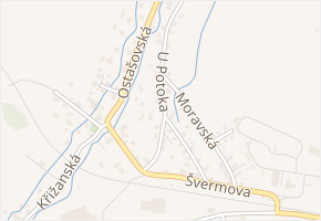 U Potoka v obci Liberec - mapa ulice