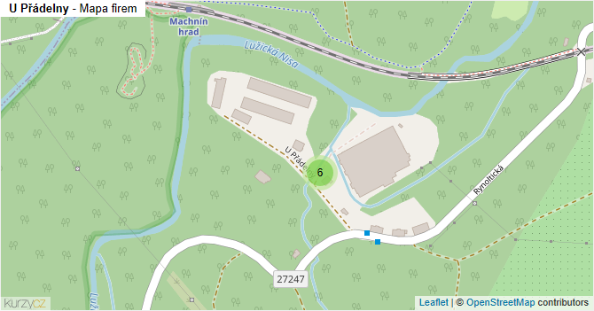 U Přádelny - mapa firem