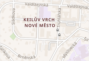 U Soudu v obci Liberec - mapa ulice