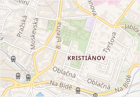 U Tiskárny v obci Liberec - mapa ulice