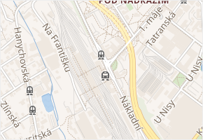 U Vody v obci Liberec - mapa ulice
