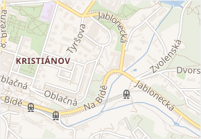 V Brusičské dolině v obci Liberec - mapa ulice