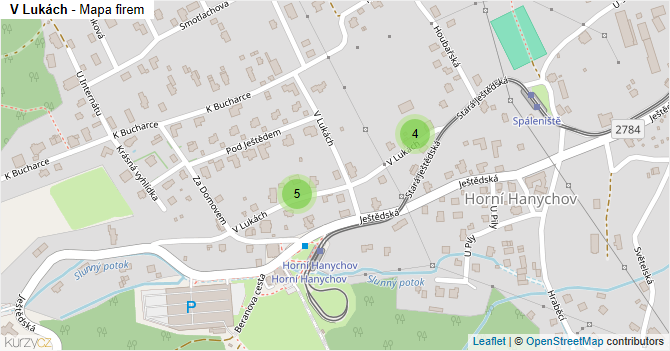 V Lukách - mapa firem