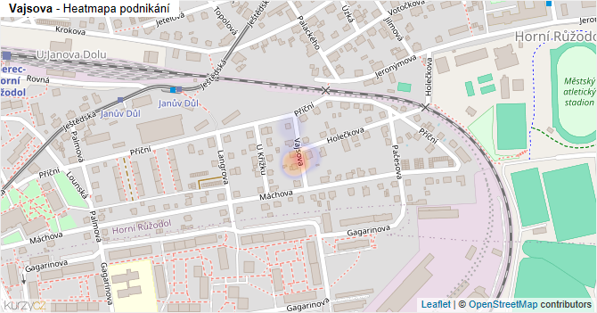 Vajsova - mapa podnikání