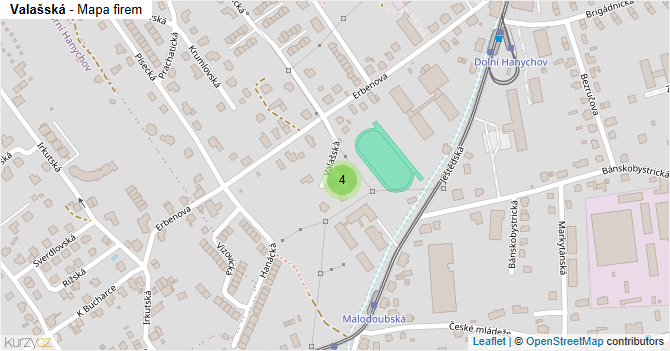 Valašská - mapa firem