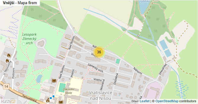 Vnější - mapa firem