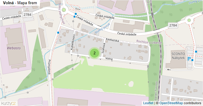 Volná - mapa firem