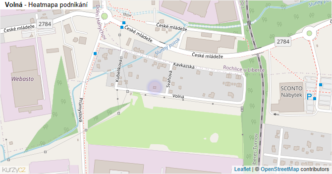 Volná - mapa podnikání