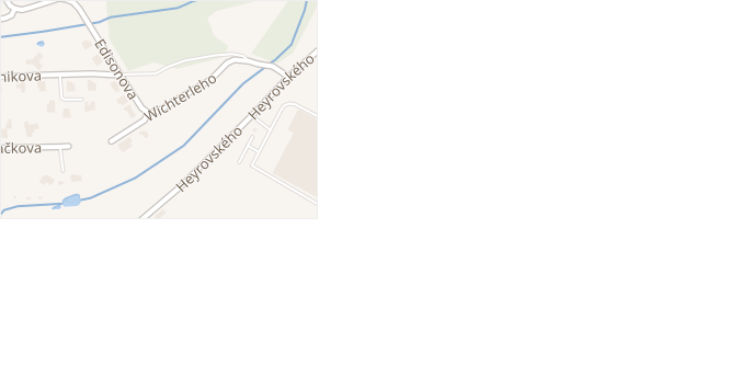 Wichterleho v obci Liberec - mapa ulice