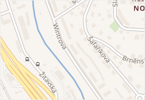 Wintrova v obci Liberec - mapa ulice