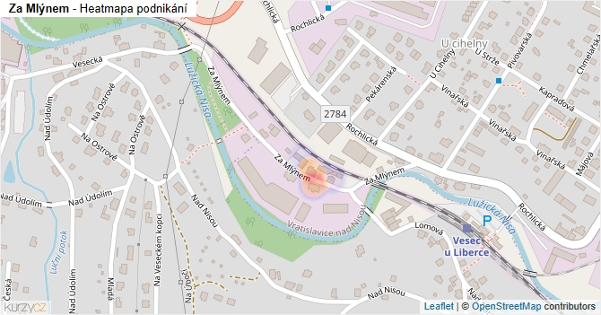 Za Mlýnem - mapa podnikání