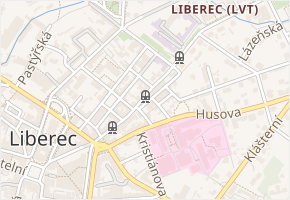 Zadní v obci Liberec - mapa ulice
