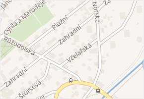 Zahradní v obci Liberec - mapa ulice