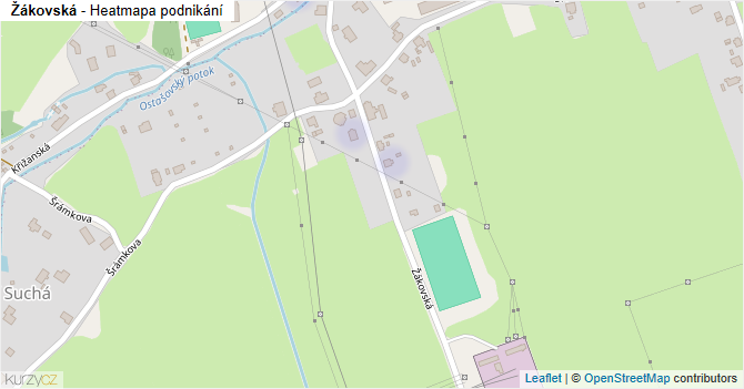 Žákovská - mapa podnikání
