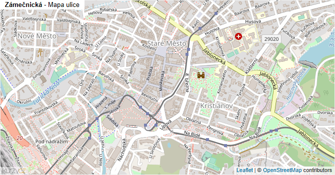 Zámečnická - mapa ulice