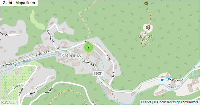 Zlatá - mapa firem