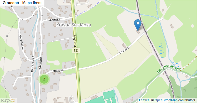 Ztracená - mapa firem