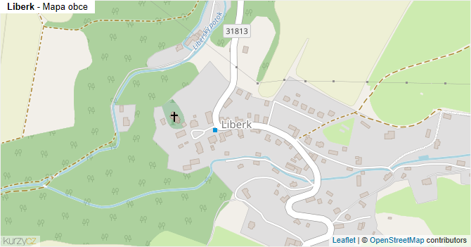 Liberk - mapa obce