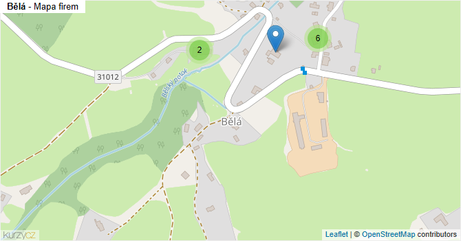 Bělá - mapa firem