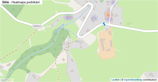 Bělá - mapa podnikání