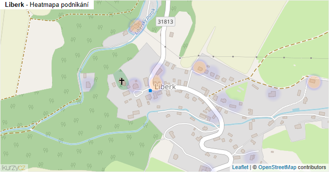 Liberk - mapa podnikání