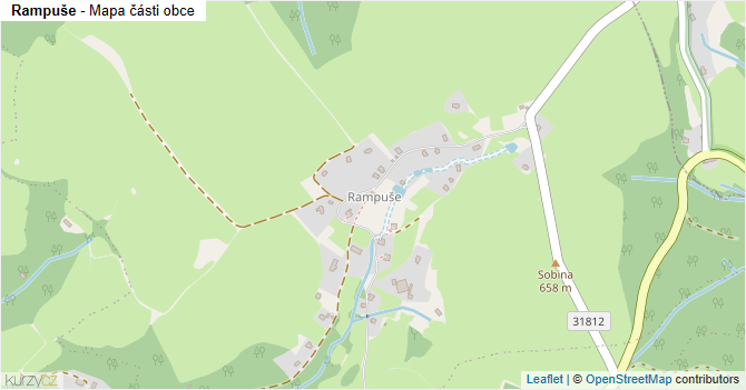 Rampuše - mapa části obce