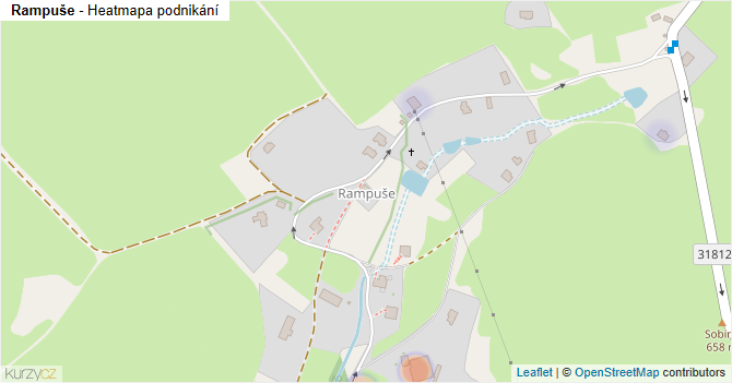 Rampuše - mapa podnikání