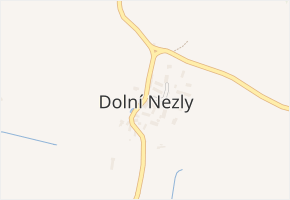 Dolní Nezly v obci Liběšice - mapa části obce