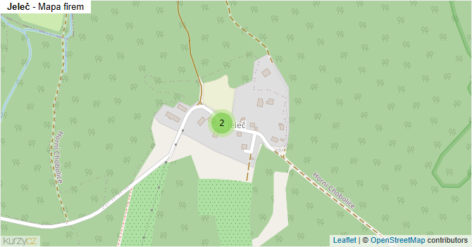 Jeleč - mapa firem