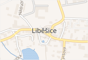 Liběšice v obci Liběšice - mapa části obce