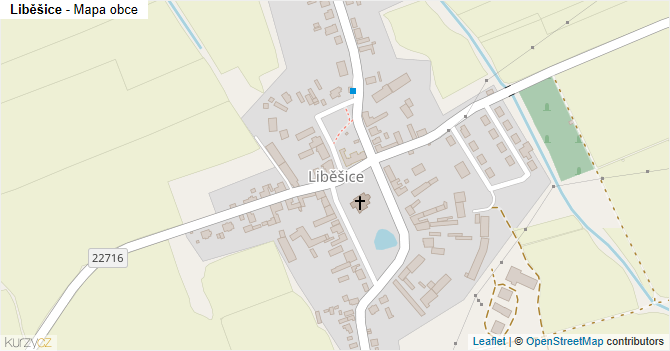 Liběšice - mapa obce