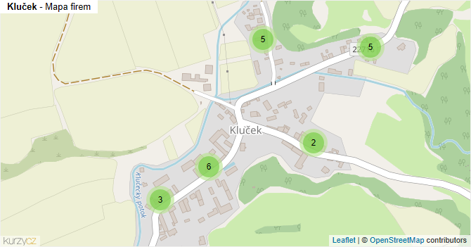 Kluček - mapa firem