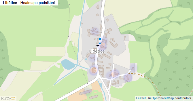 Libětice - mapa podnikání