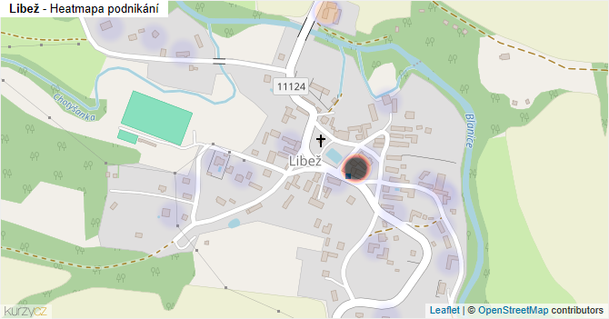 Libež - mapa podnikání