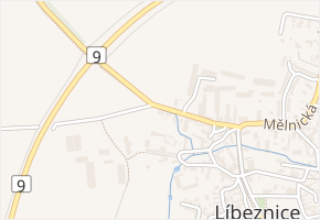 Družstevní v obci Líbeznice - mapa ulice