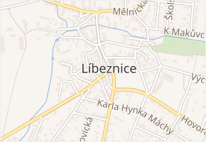 Františka Košiny v obci Líbeznice - mapa ulice