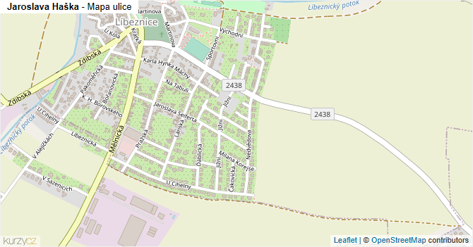 Jaroslava Haška - mapa ulice