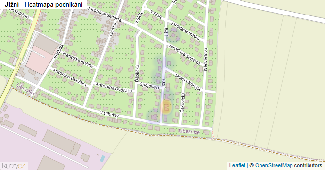 Jižní - mapa podnikání