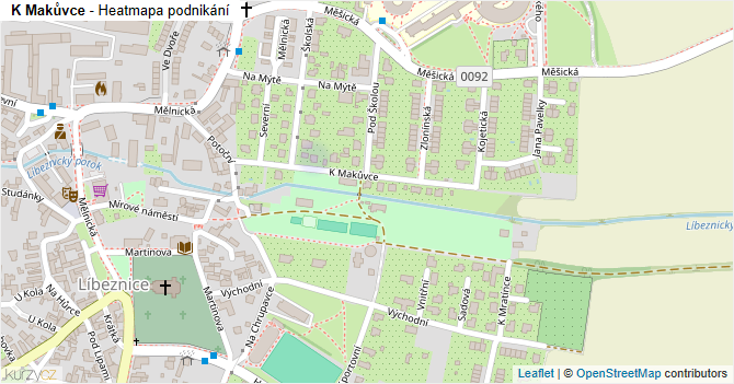 K Makůvce - mapa podnikání