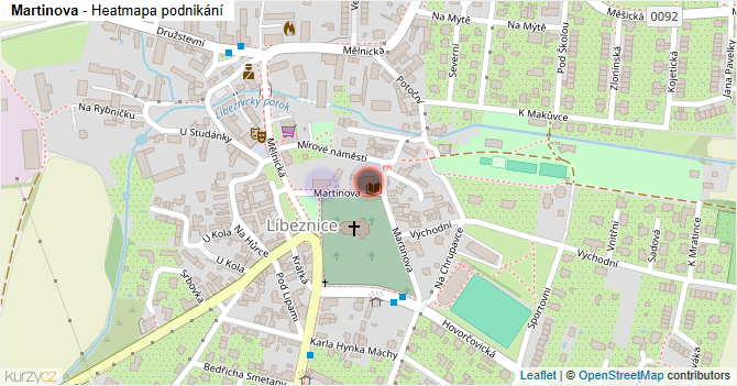 Martinova - mapa podnikání