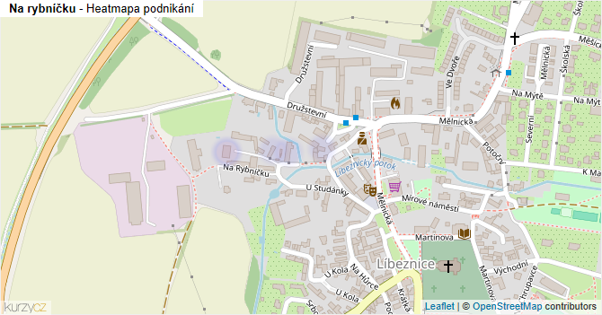 Na rybníčku - mapa podnikání